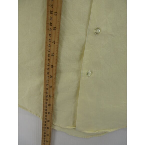 VINTAGE Sears Shirt 13.5 (XS) Student Perma Prest Ivy 60s Long Tail * - Picture 7 of 14